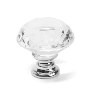 Ручка-кнопка CAPPIO PK113, d=30 мм, пластик, цвет хром