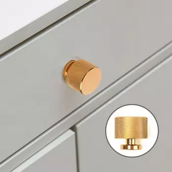 Ручка-кнопка CAPPIO PK329, d=30 мм, цвет золото