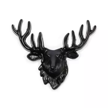 Ручка-кнопка CAPPIO PRO "Олень" 66 x 55 мм, цвет черный