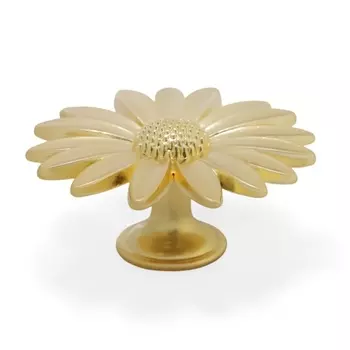Ручка-кнопка CAPPIO PRO "Ромашка" 52 x 52 мм, цвет золото