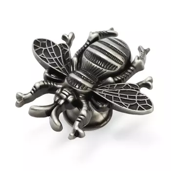 Ручка-кнопка CAPPIO PRO "Жук" 59 x 56 мм, цвет старинное серебро