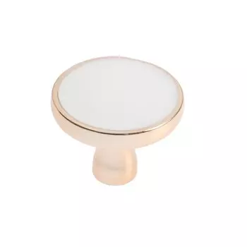 Ручка-кнопка CAPPIO РК103, d=33 мм, пластик, цвет золото