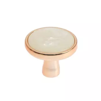 Ручка-кнопка CAPPIO РК103, d=33 мм, пластик, цвет золото