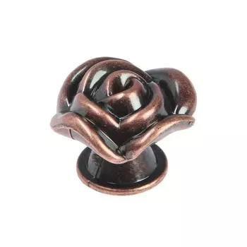 Ручка-кнопка CAPPIO Rose 01, цвет медь, 8 шт.