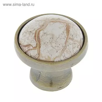 Ручка кнопка ART ТУНДРА Ceramics 020, керамическая, цвет бронза