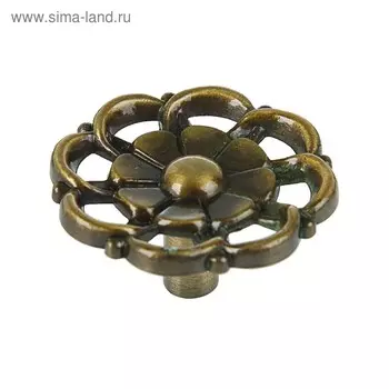 Ручка кнопка РК011AB, цвет бронза