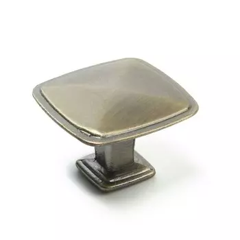 Ручка-кнопка РК112AB (MK112AB), бронза, 8 шт