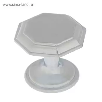 Ручка-кнопка ТУНДРА PK034CP, цвет хром, 8 шт