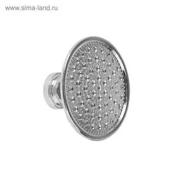 Ручка-кнопка ТУНДРА РК015CP, цвет хром, 8 шт