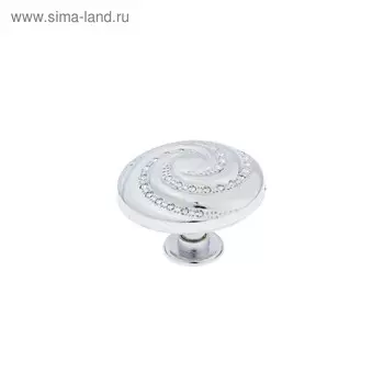 Ручка кнопка ТУНДРА РК018CP, цвет хром