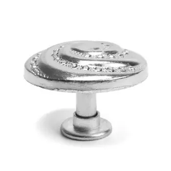 Ручка-кнопка ТУНДРА РК018CP, цвет хром, 8 шт