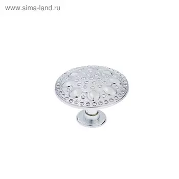 Ручка-кнопка ТУНДРА РК022CP, цвет хром