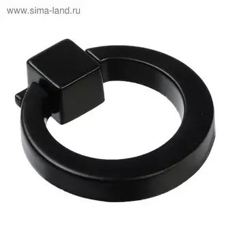 Ручка-кнопка ТУНДРА РК045BL, черная