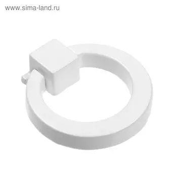 Ручка кнопка ТУНДРА РК045WW, белая