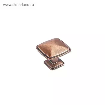 Ручка кнопка ТУНДРА РК112AC (MK112AC), медь, 8 шт.