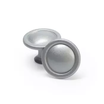 Ручка-кнопка ТУНДРА РК118SN, d=30 мм, матовый никель