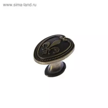 Ручка кнопка РК204, цвет бронза