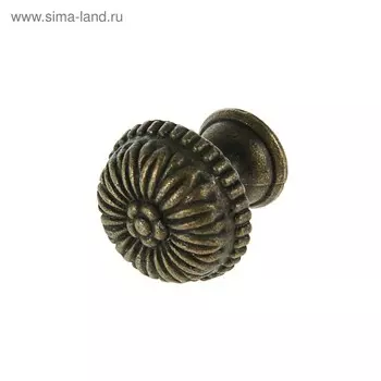 Ручка-кнопка VINTAGE 006, цвет бронза, 8 шт