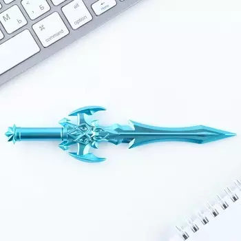 Ручка прикол гелевая черная меч «Аниме. Путь» пластик 0.5 мм