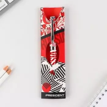 Ручка металл шариковая «Russian», синяя паста, 1 мм, фурнитура серебро