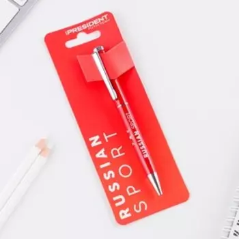 Ручка металл шариковая «Russian sport», синяя паста, 1 мм