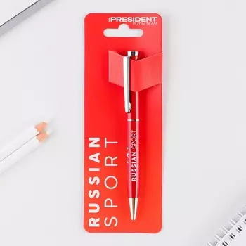 Ручка металл шариковая «Russian sport», синяя паста, 1 мм