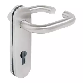 Ручка на планке БУЛАТ 72.09НС AISI 304 INOX, для противопожар. замков, нержавеющая сталь