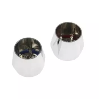 Комплект маховиков ZEIN Z002, для кран-букс со штоком под квадрат, пластик, 2шт, хром