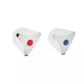 Комплект маховиков ZEIN Z003, для кран-букс со штоком под квадрат, пластик, 2шт, хром