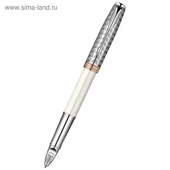 Ручка Parker Sonnet F540 (S0976010) Metal&amp;Pearl CT (F) чернила: черный