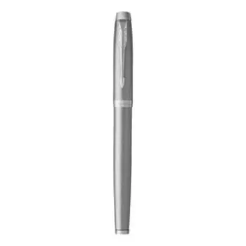 Ручка перьевая PARKER IM ESSENTIAL STAINLESS STEEL CT, средняя 1.0мм, подар/уп 2143636