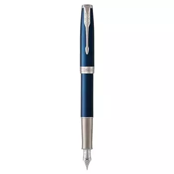 Ручка перьевая Parker Sonnet Subtle Blue СT, 0.8мм, черная, подар/уп 1950887
