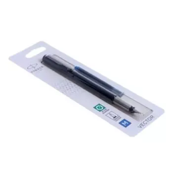 Ручка перьевая Parker VECTOR STANDARD BLACK CT, средняя 1.0мм, блистер S0881041