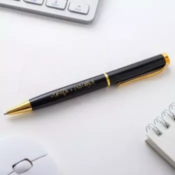 Ручка подарочная в чехле "Любви и счастья", металл