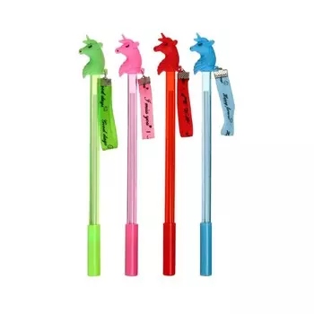 Ручка-прикол Calligrata "Единорог", гелевая, МИКС