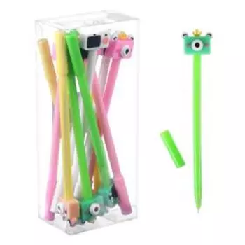 Ручка-прикол Calligrata "Фотоаппарат", гелевая, МИКС