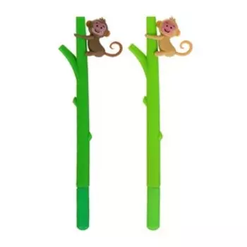 Ручка-прикол Calligrata "Обезьянка", гелевая, МИКС