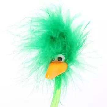 Ручка - прикол шариковая Calligrata «Страус-пух», МИКС