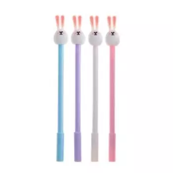 Ручка - прикол Calligrata «Зайка», гелевая, МИКС