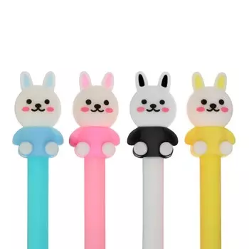 Ручка - прикол Calligrata «Зайка», гелевая, МИКС