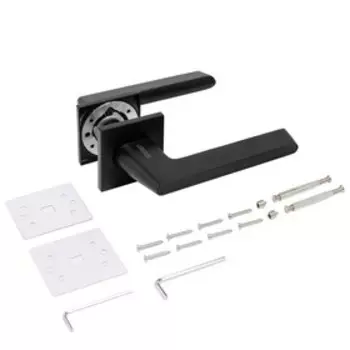 Ручка раздельная "АЛЛЮР" АРТ "АДЕЛЬ" BL/BL , цвет матовый черный,