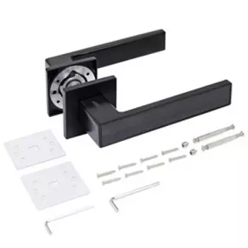 Ручка раздельная «АЛЛЮР» АРТ «ЛАНА» BL, матовая, чёрная