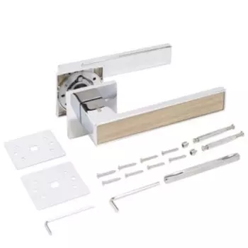 Ручка раздельная «АЛЛЮР» АРТ «ЛАНА» CP, цвет светло-серое дерево