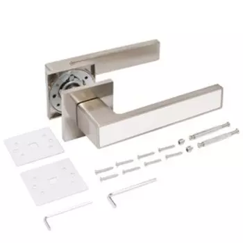 Ручка раздельная «АЛЛЮР» АРТ «ЛАНА» SN/W, цвет матовый никель