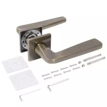 Ручка раздельная «АЛЛЮР» АРТ «УИТНИ» AB, цвет старая бронза