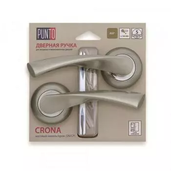 Ручка раздельная CRONA TL/HD SN/CP-3, цвет матовый никель, хром