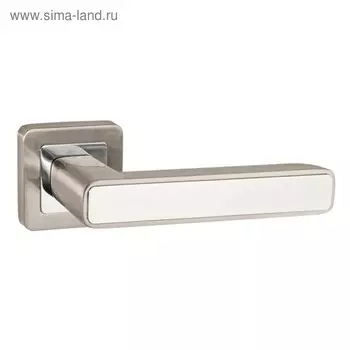 Ручка раздельная Punto MARS QR SN/WH-19, цвет матовый никель/белый