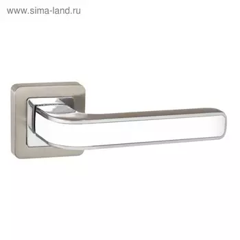 Ручка раздельная Punto NOVA QR SN/WH-19, цвет матовый никель/белый