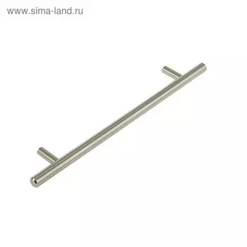 Ручка-рейлинг, d=10 мм, м/о 160 мм, цвет сатиновый никель