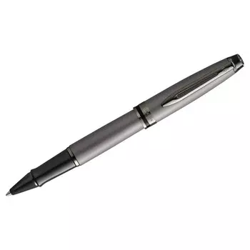 Ручка-роллер Waterman Expert Metallic Silver RT, 0,8мм, черная, подар/уп 2119255